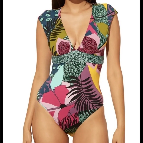Bleu By Rod Beattie Jungle Book One-Piece Swimsuit - Multicolor - 6 - New - Picture 1 of 3